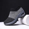thumbnail image 4 of Women's Slip-On Walking Shoes - Breathable Mesh Sneakers with Comfort Cushion for All-Day Wear and Leisure, 4 of 14