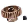 thumbnail image 1 of Rueda Dentada de Motor de Piñón 48P 25mm 27T RC 1:10 Reemplazo de Piñón de Motor de Coche de Carreras perfke Piezas del piñón del carro RC, 1 of 8