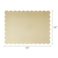 thumbnail image 5 of 14" x 19" Gold Scallop Paper Cake Boards, 3 Count, by Way To Celebrate, 5 of 5
