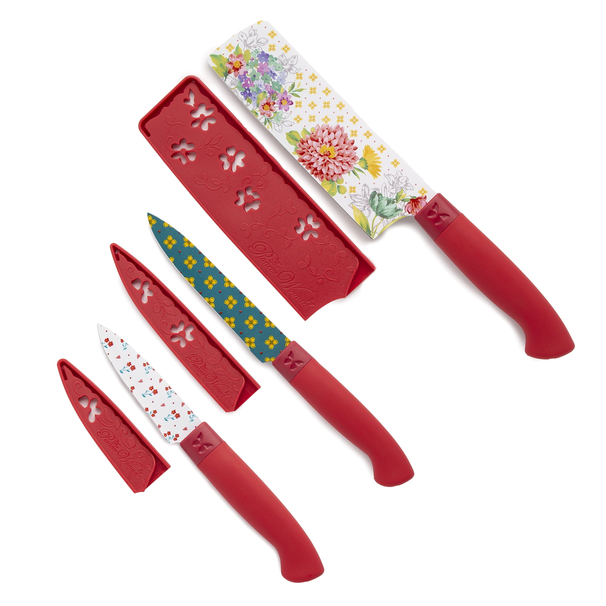 The Pioneer Woman Blooming Bouquet 3Piece Stainless Steel Knife Set