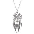 thumbnail image 1 of Collar Farfi étnico atrapasueños para mujer, cadena con alas de plumas, collar para banquete, 4, 1 of 4
