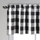 thumbnail image 3 of 6X Cenefas de Cuadros de para Cocina, Cenefas de Cuadros de Granja para Decoración de Tratamiento de Ventanas ( y Negro), 3 of 8