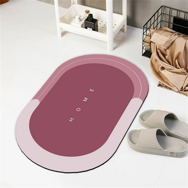 Absorbent Bath Mat Toilet Floor Carpet Non Soft Rug For Bathroom Kitchen Bedroom