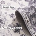 thumbnail image 4 of Dwelke Machine Washable Rug Vintage Washable Area Rugs with Non Slip Rugs for Living Room Bedroom Traditional Rug Accent Carpet, Home Decor Office Boho Rug,4'x6'Gray, 4 of 8