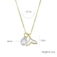thumbnail image 2 of lureme Freshwater Cultured Pearl Star Necklace Natural Pearl Mermaid Tale Pendant Necklace for Women (nl006304-2), 2 of 6