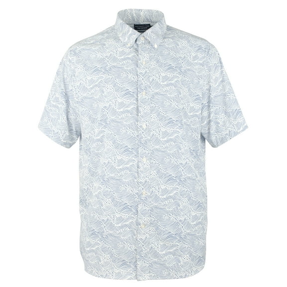 Men's Reyn Spooner Wave Performance SS Shirt TN Small