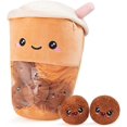 thumbnail image 1 of Heytea - Peluche de 13,7 pulgadas con forma de bolsita de té Boba, almohada de peluche de té de burbujas, almohada extraíble y suave con forma de taza de té, regalo creativo para niños, 1 of 5