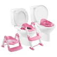thumbnail image 1 of Baño Entrenador Para Bebe Aeiou B069 Escalera 3 En 1 Rosa, 1 of 6