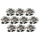 thumbnail image 2 of 10 apliques de camelias para decorar accesorios para el cabello y ropa (DIY). Gris, 2 of 9