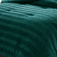 thumbnail image 5 of Lush Decor Azalea Ruched Velvet Stripe Comforter 3 Piece Set Full/ Queen Teal - Teen Bedding Set - Velvet Comforter - Blue Bedding - Modern Glam, 5 of 10