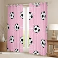 thumbnail image 2 of Erosebridal Soccer Kids Curtains Pack of 2 (42x84 Each),Football Lovers Ball Games Curtains Blackout For Boys Teens, 2 of 7