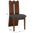 thumbnail image 4 of Safavieh Kieran Modern Wood Dining Side Chairs, Gray / Walnut, 4 of 8