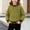 Green, variant on Girls Striped Pullover Sweater Ribbed Cuffs, Long Sleeve Round Neck Warm Loose Casual Knit Jumper for Daily Wear Gray Size 5-6