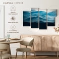 thumbnail image 5 of Elephant Stock Vang Vieng Mountain Range Wall Art - Horizontal Multi Panel Canvas - Living Room Wall Decor - Nature Multi Panel - Black And Blue Decor - 36" x 22", 5 of 8