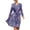 Blue, variant on Herrnalise Women's Long Sleeve V Neck Lace Dress Lace Dress Tie Dresses S-2XL
