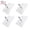 E, variant on 4pcs Adhesive Wall Hook Screws Non-Trace Non-Rust No Drilling Stickers Nail Wall Mount, Clearance, Hanging Nails Without Screwdriver for Shower Bathroom Kitchen Storeroom Installation,10MM