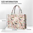 thumbnail image 3 of Large Capacity Tote Bag,Chihuahua and Flower Florals Handbag Fashion Luxury Tote Bag,15.7"x13"x 5.1" Inches,Laptop Compatible, 3 of 6