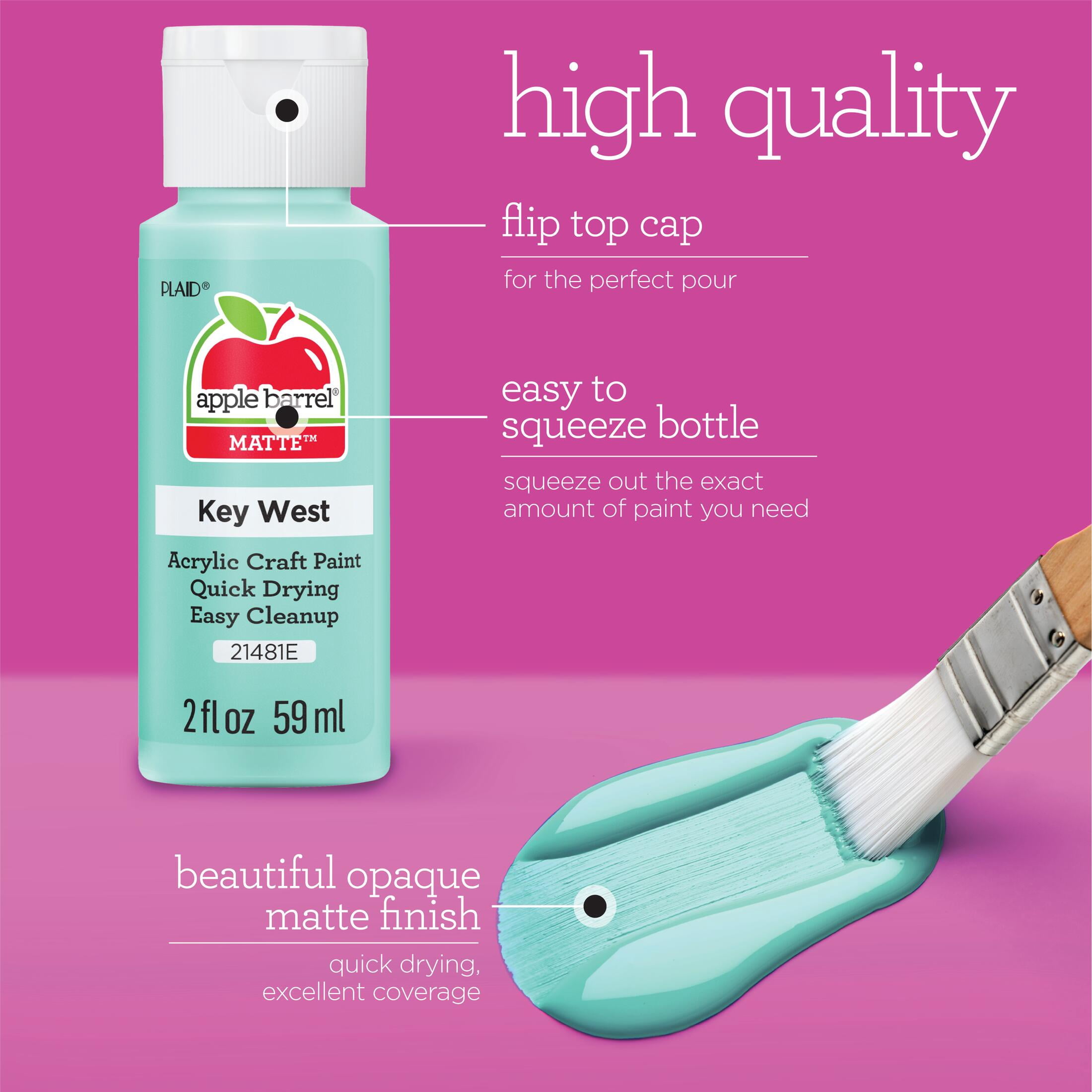 Apple Barrel Mega Acrylic Paint Kit, 48 Piece Set