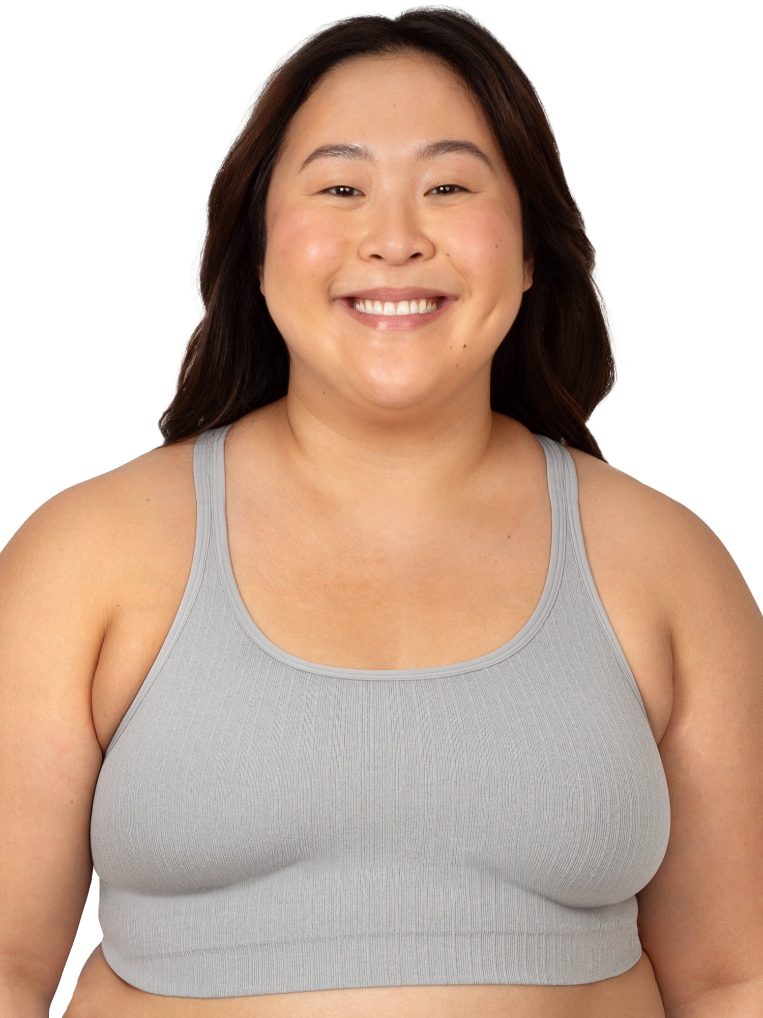 Fresh by Fruit of the Loom Juniors So Sporty Seamless Racerback Crop Top, Style FR137W, Sizes XS to 3XL