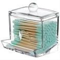 thumbnail image 6 of Clear Acrylic Cotton Pad Swab Q-tip Storage Bud Holder Case Cosmetic Luck L0A7, 6 of 7
