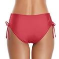 thumbnail image 4 of Conairie Bikini Bottoms For Women Full Coverage High Cut Bathing Suit Comfortable Ruched Scrunch Swim Bottom Pink S, 4 of 5