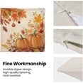 thumbnail image 6 of Autumn Pumpkin Pillow Covers 18x18 Inch Set of 2, Thanksgiving Orange Pumpkins Decoration Throw Pillow Covers Fall Maple Leaves Outdoor Cushion Cover for Sofa Couch Farmhouse Room Bed Decor, 6 of 7