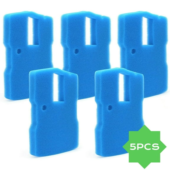 W-superstore 5×Replacement Pond Filter Pad Sponge Filter Media Pad Fit for Sunsun 660 GPH Fountain Pump All in One Pond CUF-6000 Pond Filter Pump Fountain Kits,Blue