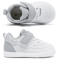 thumbnail image 4 of Toddler Sneakers Baby Boys & Girls Barefoot Shoes Lightweight Breathable Walking Running Tennis Athletic Sport Shoes White Gray 18-24 Months Size 7, 4 of 9