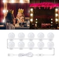 thumbnail image 4 of Bombillas de espejo de maquillaje jinwen 10 cabezas luces de tocador, 4 of 8