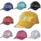 thumbnail image 2 of Ladies Men Glitter Sequins Baseball Cap Buckle Back Party Cap Outdoor Adjustable, 2 of 5