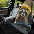 thumbnail image 3 of XYZCANDO Car Seat Towel Cover with Fun Raccoon Driving, Car Seat Protector for Outdoor Trips and Everyday Automotive Use, 3 of 8