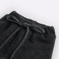 thumbnail image 6 of Toddler Boy Fleece Warm Pants For Fall Winter Solid Elastic Waist Casual Trousers, 6 of 8