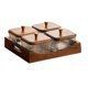 thumbnail image 5 of Bandeja de servir dividida, bandeja multiusos para aperitivos, caja de almacenamiento de alimentos, bombonera Cuadrado de 4 compartimentos, 5 of 9