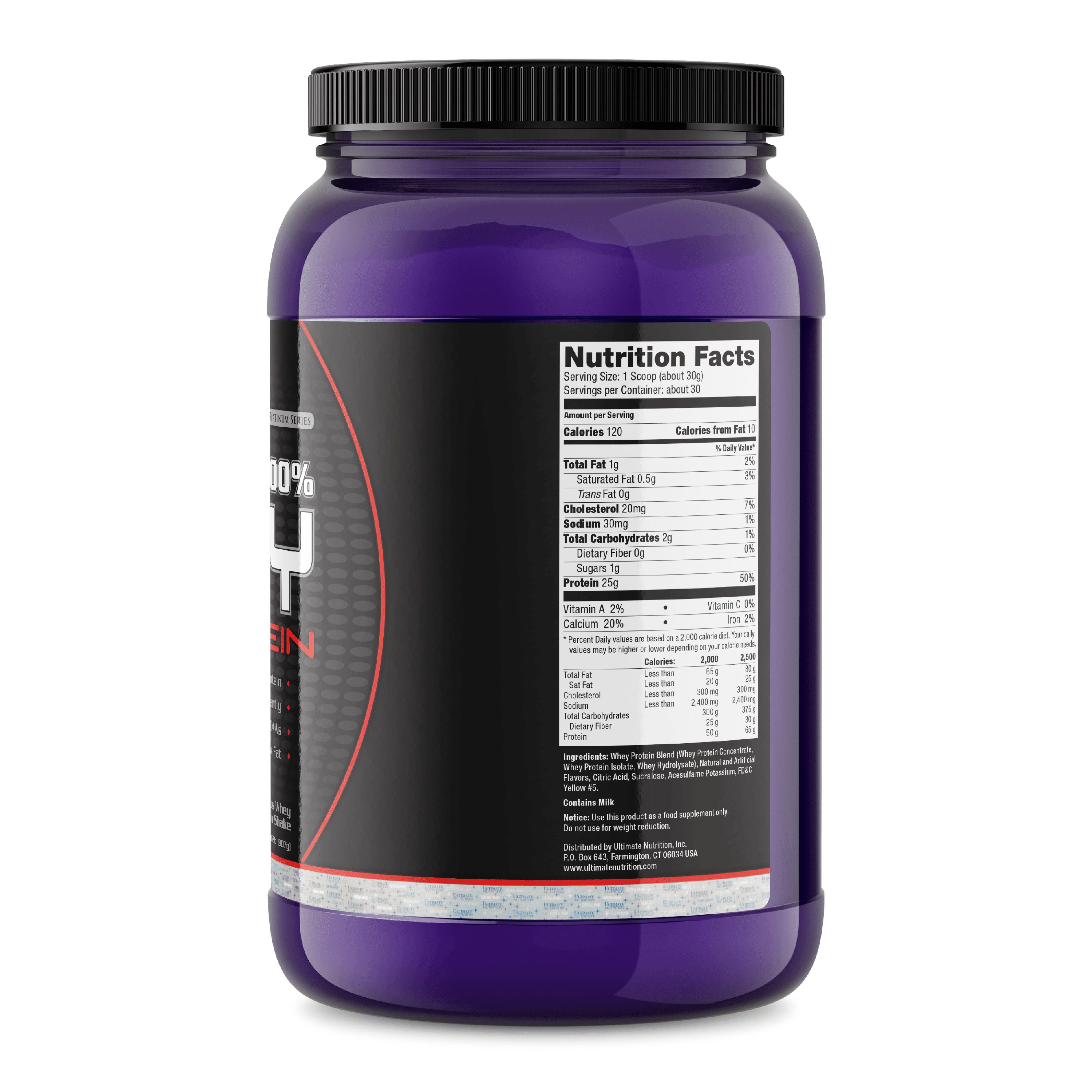 Ultimate Nutrition Prostar Whey Protein Powder Blend of Whey Concentrate Isolate -Low Carb-2lb