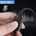 thumbnail image 4 of Nylon Braided Replacement Audio Cable for Astro A40/A10 Headsets, 2M Cord with Inline Mute, Compatible with PS5/PS4 Controller and PC, Black, 4 of 5