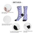 thumbnail image 5 of Athletic Socks Holographic Iridescent Color Wrinkled Foil Sport Running Calf Socks Crew Socks for Men Women, 5 of 7