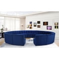 thumbnail image 2 of Meridian Furniture Limitless Navy Velvet Modular 15 Piece Sectional, 2 of 7