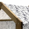 thumbnail image 4 of Seahorse Pet House, Engraving Style Tropical Underwater Animals Pattern with Starfish Seahorse, Outdoor & Indoor Portable Dog Kennel with Pillow and Cover, 5 Sizes, Indigo and White, by Ambesonne, 4 of 4