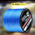 thumbnail image 2 of Naiovety Hilo de pescar de PE trenzado multicolor, 300 metros, 4 hebras, alambre de pesca multifilamento súper fuerte para suministros de pesca Pescar azul 2.5, 2 of 6