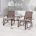 thumbnail image 4 of Outsunny Double Patio Glider With Tea Table, Tempered Glass, Outdoor, Garden, 4 of 10