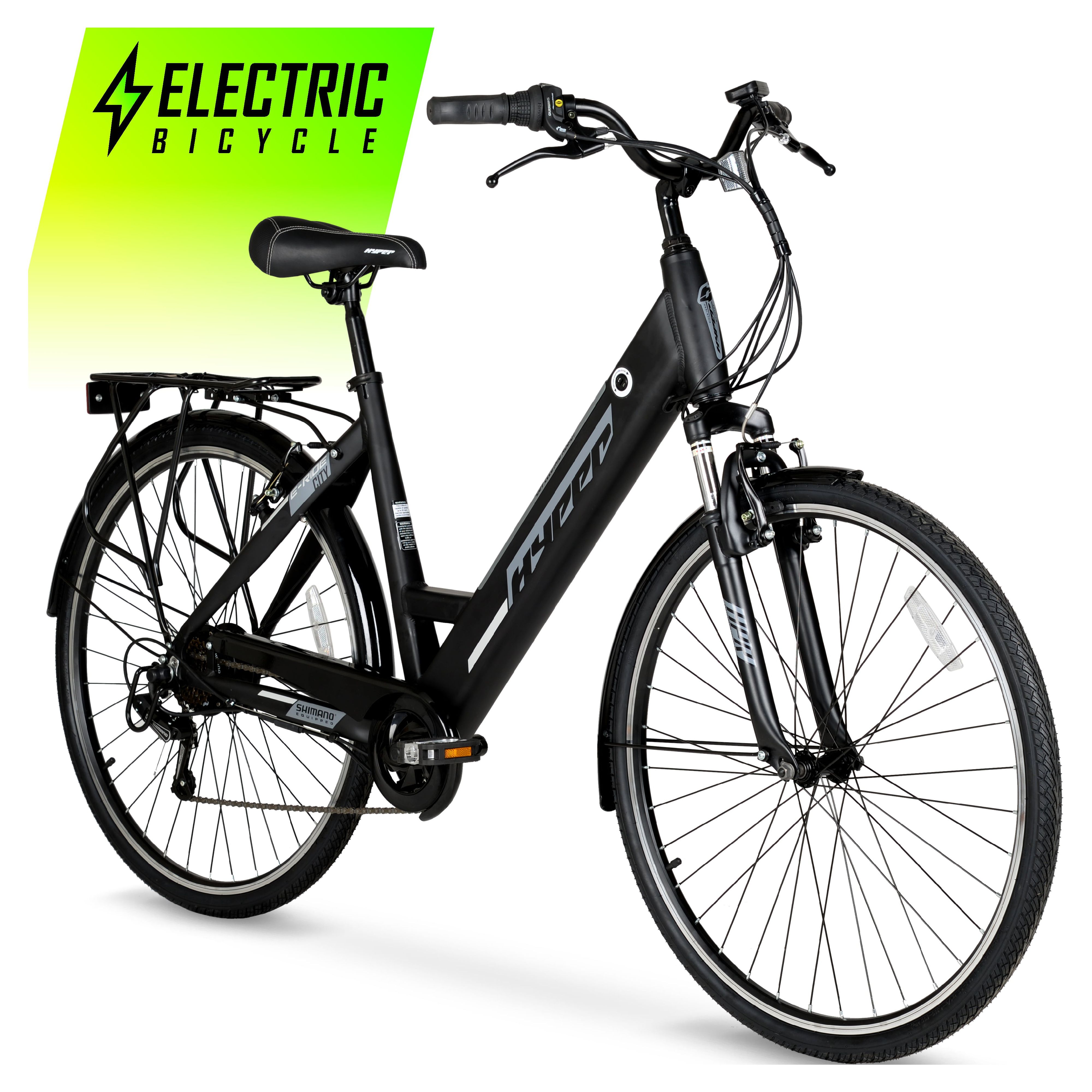 Hyper Bicycles E-Ride 700C 36V Electric Commuter E-Bike for Adults, Pedal-Assist, 250W Motor, Black - image 2 of 17