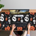 thumbnail image 4 of Long Mouse Pads for Desk,Black Halloween Pumpkin Faces Desk Mats on Top Of Desks, Desk Mouse Pad Extra Large with 3mm Non-Slip Base and Stitched Edge for Gaming,Office,Work,Home 47.3"x23.6", 4 of 6