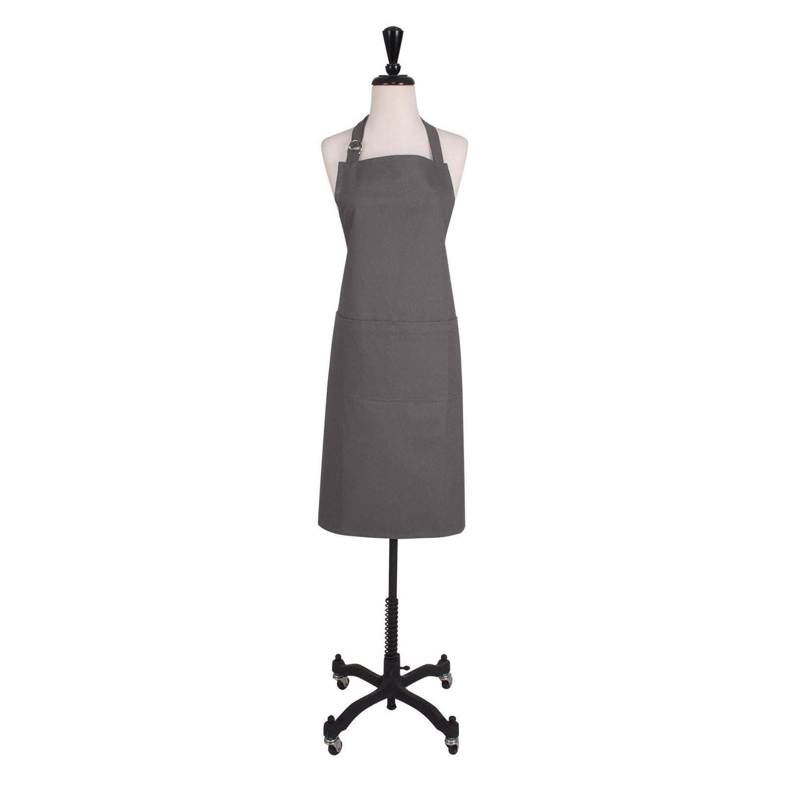 KAF Home Adjustable Twill Butcher Cut Chef's Apron - Black