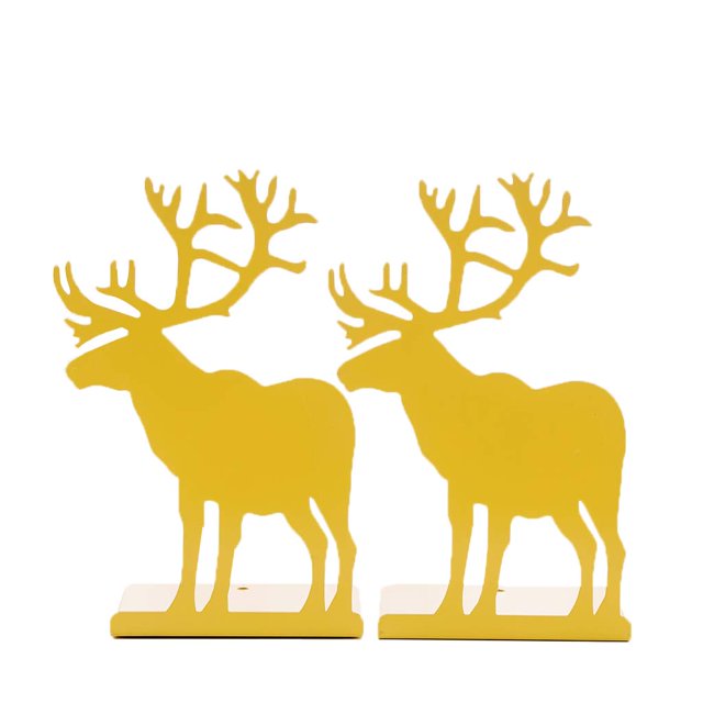 Sujetalibros en Forma Animal Libros Herramientas Modelo Soporte Portátiles Amarillo Sunnimix Elk Bookend Book Stand