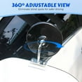 thumbnail image 4 of Lunxisen 1 pcs Stainless Upgrade HD Glass Wide Angle Blind Spot Mirror, Frameless 360 Adjustable Convex Rear View Mirror for Cars(M), 4 of 9