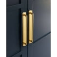 thumbnail image 5 of Goo-Ki 7.6''(192mm) Hole Centers Brushed Gold Cabinet Drawer Pulls with Backplate, Zinc Alloy Luxury Cabinet Handles for Dresser,Wardrobe,Cupboard,Cabinet Hardware,2 Pack, 5 of 7