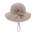 thumbnail image 5 of SAWOBUUN Baby Toddler Sun Hat Breathable Adjustable Cotton Bucket Hat Wide Brim Summer Beach Hats for Boys Girls, 5 of 8