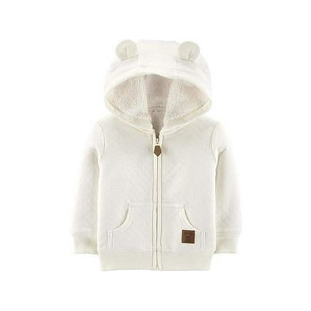 Simple Joys by Carter's Baby Hooded Sweater Jacket with Sherpa Lining
