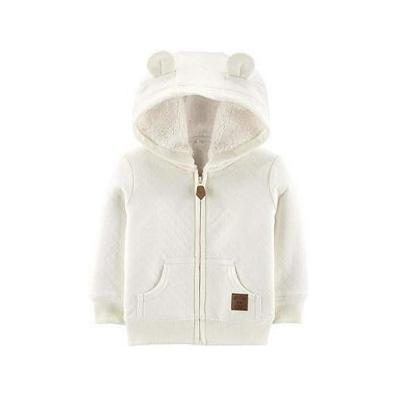Simple Joys by Carter's Baby Hooded Sweater Jacket with Sherpa Lining