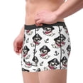 thumbnail image 2 of Balery DOG IS WEARING PIRATE COSTUME Calzoncillos bóxer para hombre, ropa interior de algodón suave y transpirable con cinturilla de nailon-Medium, 2 of 5